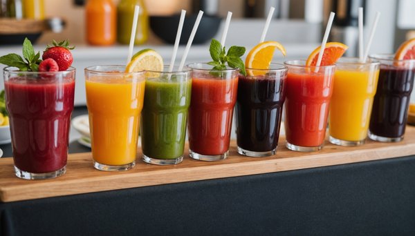 Éveillez vos papilles avec notre bar à jus lors de vos événements